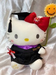 可愛Hello Kitty 畢業公仔 可以繡字