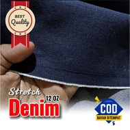 DENIM JEANS fabric stretch 12 oz per 1.25 meters