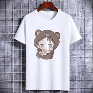 Cute Bear Ears Girl Graphic T-Shirt For Women Men Unisex Casual Short Sleeve Tee Shirts More Colors 