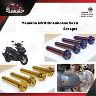 💫🇹🇭NVX V1 /V2 Nmax V1 /V2 Skru Crankcase Skru Titanium Blue / Gold 1set (4pcs)100% HENG Thai🇹🇭 Stain
