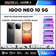 iQOO NEO 10 5G [32GB*(16+16)GB RAM 512GB ROM] - Original iQOO Malaysia