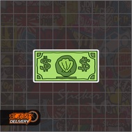 Spongebob Dollar Sticker Size 5 x 2.5 Cm