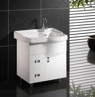 SOTO 洗衣槽二用面盆100%防水鋼烤浴室家具櫃 75CM