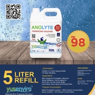 ANOLYTE 5L REFILL ORGANIC DISINFECTANT SOLUTION &amp; SANITIZER