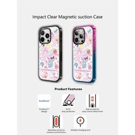 CASECASE X The Strawberry News Magnetic suction Hard Acrylic Back Case For Apple IPhone 12 13 14 15 