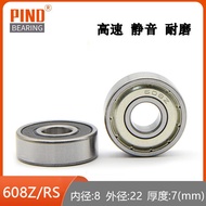 High-speed bearing 608 608Z 608ZZ 608RS 608-2RS Z4 series Motor bearing 8*22*7 SIYN