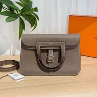 ✨Hermes halzan25 大象灰金扣  全新配件齊全