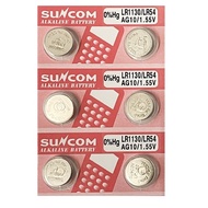 [SG] SUNCOM AG10 SR1130SW LR1130 389 Alkaline Button Battery (6 Pieces)