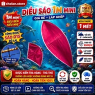 Cheap assembled mini 1m flute kite, can carry the d15 flute - Cho Lon. Store Store Store
