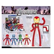 [Hv Toys]Avengers Pop Tube Stress Relief Toys Famous Toys with Light