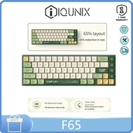 IQUNIX F65 Mechanical keyboard Three mode hot swap custom keyboard Wireless Bluetooth Gaming keyboar