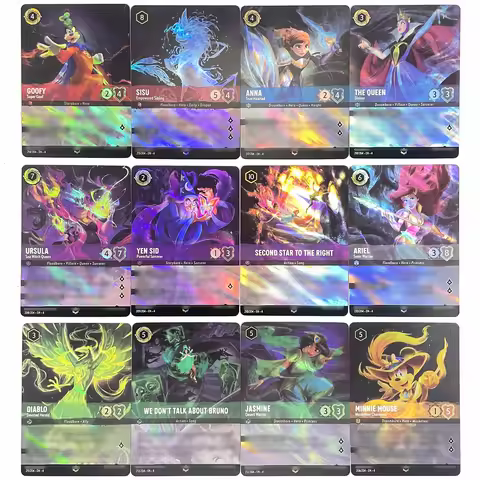 Lorcana Chapter 4 Enchanted Foil High Quality Cards Minnie Monse Sisu Goofy Ariel TCG Game Collectio