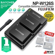 RAVPOWER NP-W126 NP-W126S NPW126S 126 126S Battery Charger Fujifilm MVP