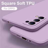 Square Silicone Case for OPPO A17 A96 A73 A77 A54 A55 A57 A94 A95 F11 F9 Pro A3s AX5 A12e A5s AX5s A16 A7 A12 A15 A15s A52 A72 A91 A92 A32 A53s A33 A53 A5 A9 2020 Reno 8 Pro Plus 8T T 8Z 7 Pro 7Z 6 6Z 2 2f 3 4 5 Full Protection Phone Cover Casing