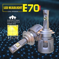 1 Set H7 E70 Car LED Headlight ETI-70 Projector LENS Lamp Bulbs H1 H4 H8 H11 9005/6 HB3/4 9012 D1S/D
