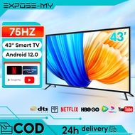 Smart TV Android TV Murah 4K HD 43 Inch LED WiFi Digital TV 5 year Warranty