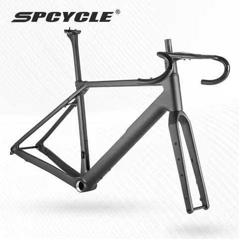 Spcycle G069 Aero Carbon Gravel Bike Frame Full integrated cable UDH hanger Race Gravel bicycle fram