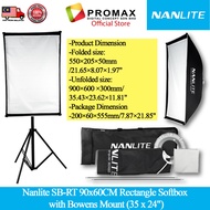 100%Original Nanlite SB-RT 60X90cm Rectangle Softbox Compatible with: FS Series, Forza 200, Forza 30