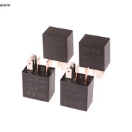 Purple Relay Socket For Car 4 Pin/5 Pin 30a 12V/24V With Wire With Terminal Automotive Control Devic