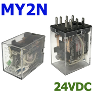 [ 1 ชิ้น ] MY2N-24DC รีเลย์ Relay MY2N รีเลย์อุตสาหกรรม 8ขา 8Pin Coil Voltage 24VDC 5A 250VAC 5A 28V
