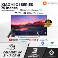 Xiaomi 75-inch Q1 QLED Smart LED TV, Digital Ready, Android TV, Google Playstore, 3 Years Official W