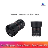 uhunhn 85mm Camera Lens for Canon F1.8 Large Aperture Fixed Focus Portrait Macro Pure Manual Focus SLR Camera Lens