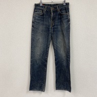 EDWIN 503 牛仔褲/牛仔褲，拉鍊門襟，靛藍色，尺寸 W32（古著）