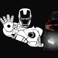 Handsome Iron Man pattern car motorcycle reflective sticker