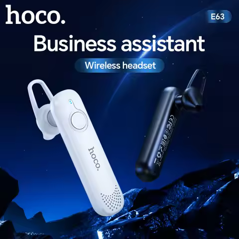 HOCO E63 Single Business Bluetooth Earphone Wireless Handsfree Headphones Long Time Standby Headset 