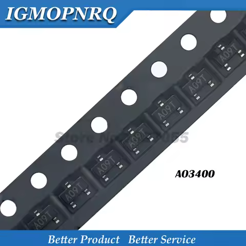 50pcs AO3400 3400A SOT23-3 AO3400A MOSFET AO9T