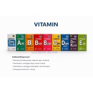 VITAMIN IPI a, B, B1, B12, C, D3, D3+K2, E, ZINC