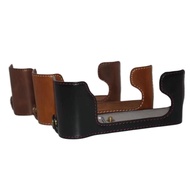 PU Leather Camera Half Body Cover Bag For Fujifilm X-E1 X-E2 XE1 XE2 Camera