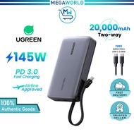 UGREEN 145W 67W Nexode PowerBank 20000mAh PD3.0 Built in C Cable Fast Charging iPhone 17 Samsung S25