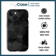 Gemetric 3D and low poly geometric phone case black TPU plastic cover for iPhone
