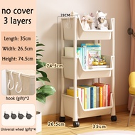 Trove Rak Penyimpanan Mainan/Rak Penyimpanan Kartun Anak Bebek Kuning Kecil/Lemari Plastik 4 Susun