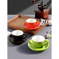 Espresso Cup Saucer Set espresso Small Cup High-End Light Luxury Ceramic espresso Cup Thickened 75ml