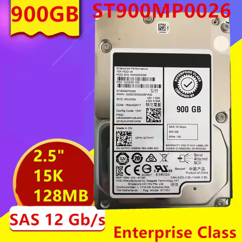 New Original HDD 900GB SAS 2.5" 15K 128MB For Internal Hard Disk For Enterprise Class HDD For 0XTH17