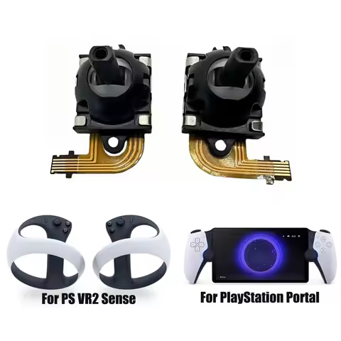 1pair Joystick For PS5 Portal VR2 Electromagnetic 3D Analog Joystick Module For ps 5Portal Hall Effe