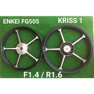 ENKEI FG505 SPORT RIM UNTUK MOTOR KRISS 1 / KRISS 100 / CT100 / KRISS 110 ( DRUM BRAKE )