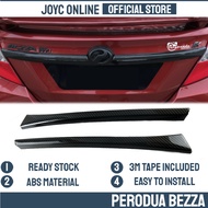 Perodua Bezza 2020 - 2025 Trunk Streamer Carbon Fiber Cover accessories (delete chrome)