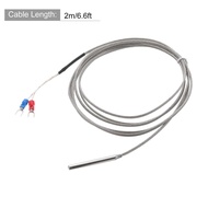 MECCANIXITY 2pcs K Type Thermocouple Temperature Sensor Probe 5x50mm 6.6ft Wire 0 to 600°C(32 to 111