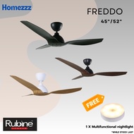 Rubine RCF-FREDDO 45 Inch / 52 Inch -3B DC Fan Turbo Speed Ceiling Fan