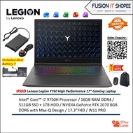 USED GAMING LAPTOP LENOVO LEGION Y740 17" HIGH PERFORMANCE GAMING LAPTOP(I7-9750H,16GB D4,512GB SSD+