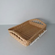 Rattan Basket Tray Handle (medium) 38x28x7