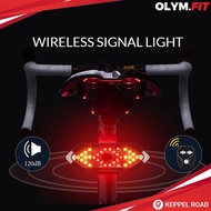 Bicycle Signal Light Bike Rear Tail Wireless Lights Remote LED Brake Cycling MTB Foldable Bike Accessories