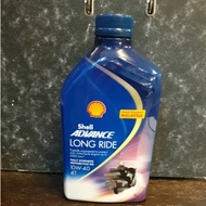 SHELL ADVANCE 4T LONGRIDE 10W40 SHELL ADVANCE POWER 15W50 ENGINE OIL FULLY SYNTHETIC / MINYAK HITAM 