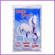 ✲ ☩ ● PLASTIC NG YELO , ICE TUBIG WATER - white horse patok na matibay PE BAG 4 x 12- 100 pieces pe