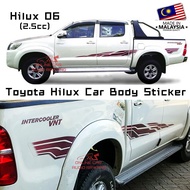 Toyota Hilux Vigo/Hilux Revo/Hilux 2.4cc/2.5cc/2.8cc/3.0cc Car Body Sticker/Side Body Sticker/Lining