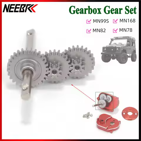 Metal Gear Box Replace Part Gear Kit for 1/12 RC Car Crawler MN Model MN82 MN78 MN99S MN168 MN98 Upg
