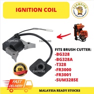 (Ready Stock) Mesin Rumput Ignition Plug Coil Coil Api BG328 BG328A T328 FR3000 FR3001 SUM328SE